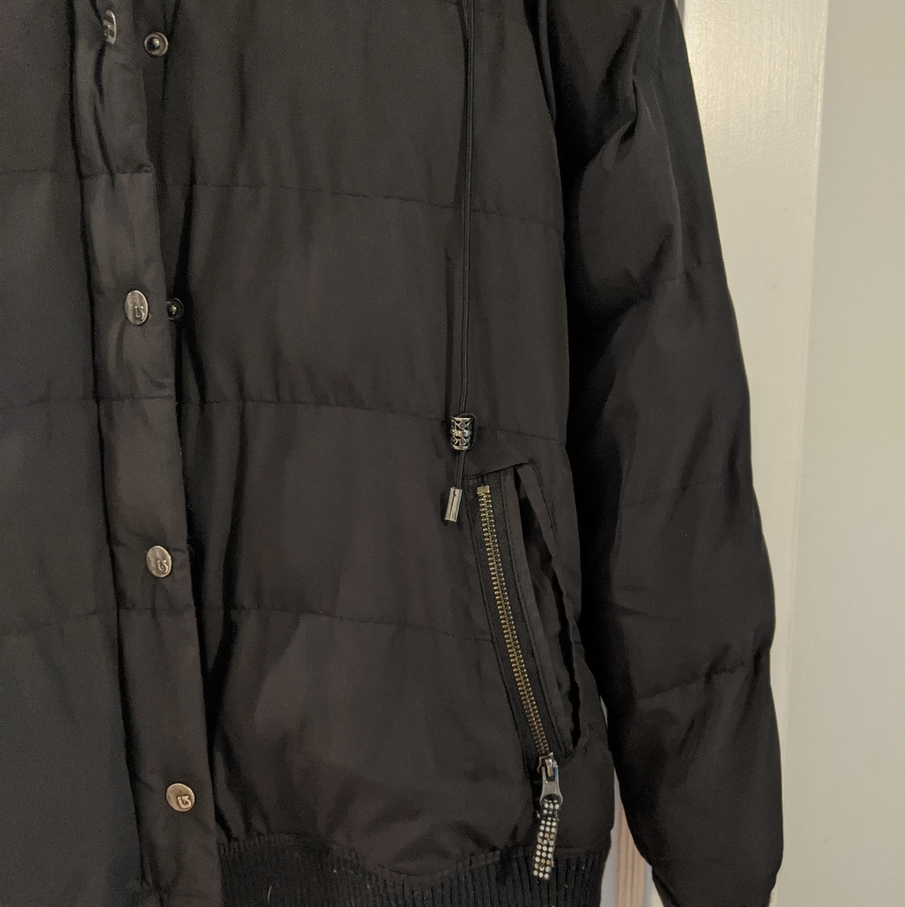 Black Burton puffy coat